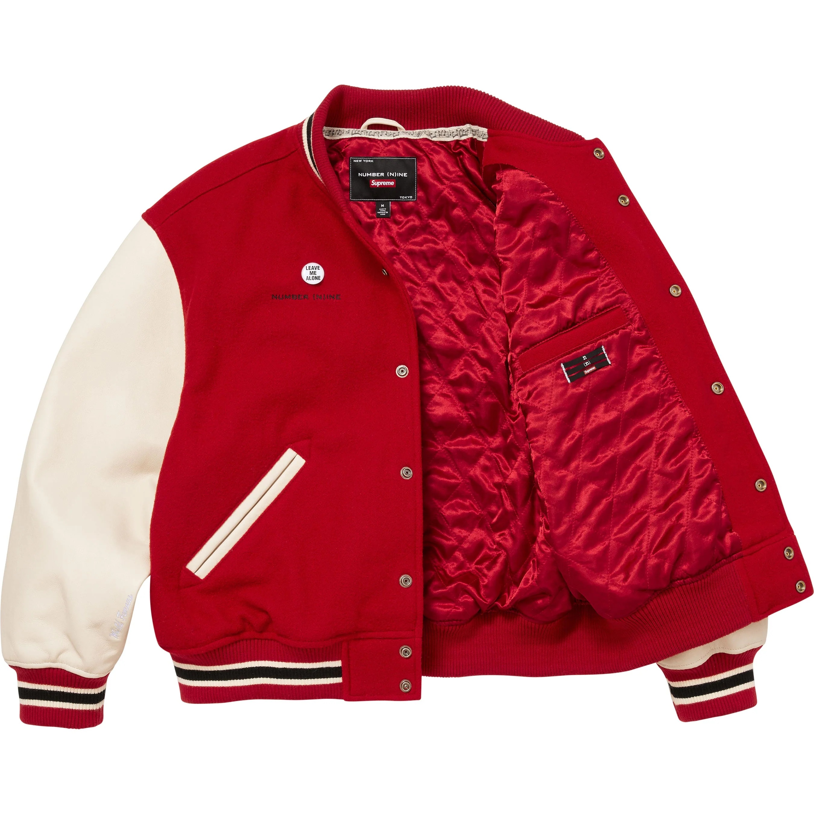 Supreme®/Number (N)ine®/Mickey Mouse Varsity Jacket view 3